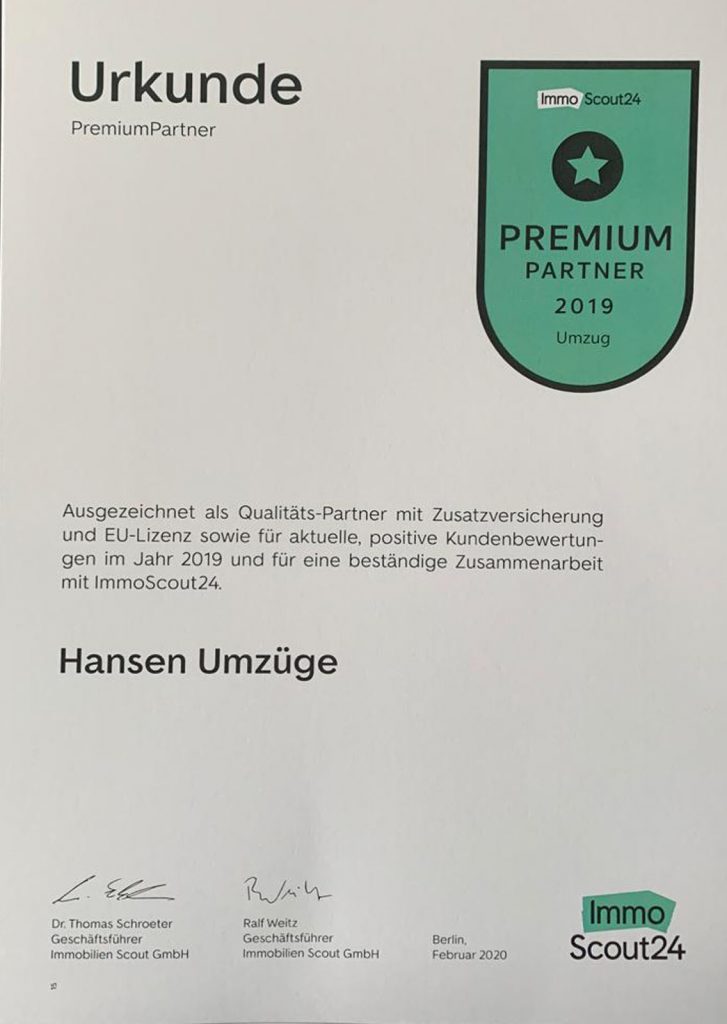 ImmoScout24 Premium Partner 2019